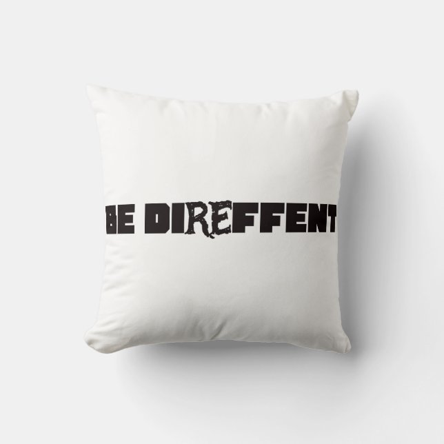 Cojín Decorativo Sé diferente (Anverso)