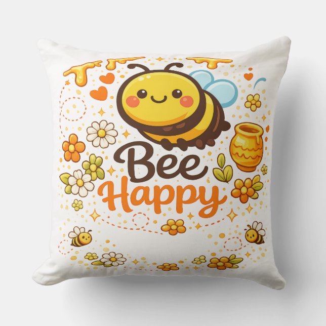 Cojín Decorativo Sé Feliz (Anverso)