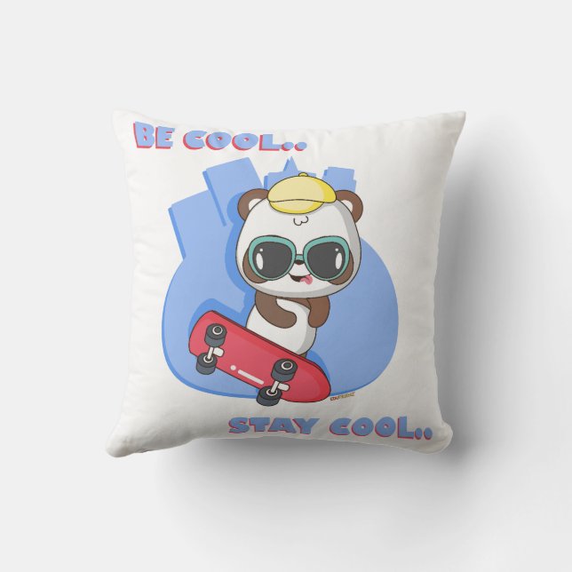 Cojín Decorativo Sé Guay, quédate Guay: Dibujos de Animal Frienz pa (Reverso)