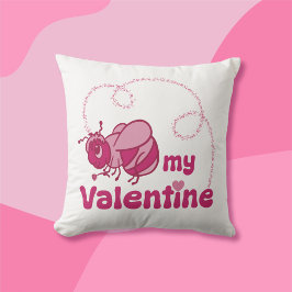 Cojín Decorativo Sé mi Personalizado de San Valentín lindo bumble