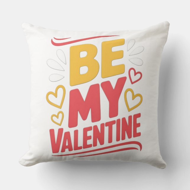 COJÍN DECORATIVO SÉ MI SAN VALENTÍN (Anverso)