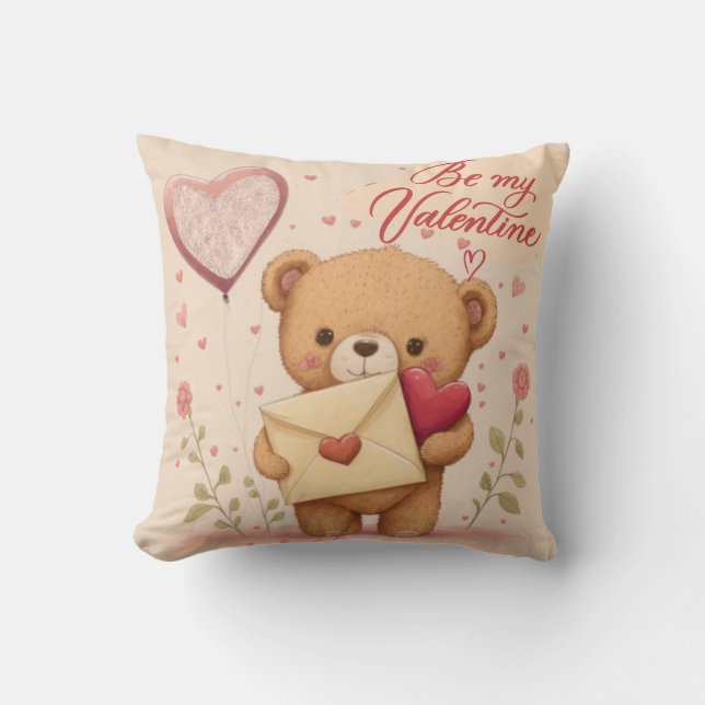 Cojín Decorativo Sé mi Valentine (Anverso)
