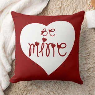 Cojín Decorativo Sé Mío Corazones Día de San Valentín