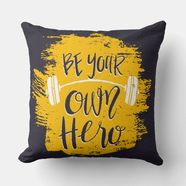 Cojín Decorativo Sé tu propio héroe Pillow (Anverso)
