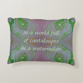 Cojín Decorativo "Sé una sandía" Inspiración de la amargura acrílic
