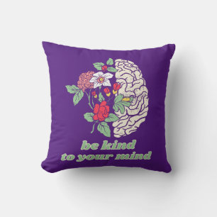 COJÍN DECORATIVO SEA AMABLE CON SU MENTE, CONCIENCIA MÉDICA