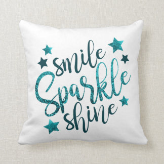 Cojín Decorativo Sea Blue Faux Sparklow Pillow para ella