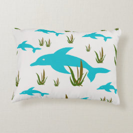 Cojín Decorativo Sea Dream turquesa delfín tema océano único