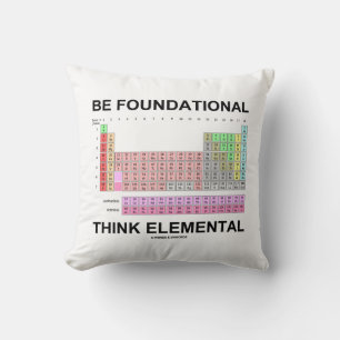 Cojín Decorativo Sea fundacional piensan elemental (la tabla