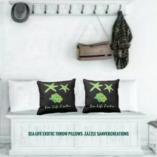 Cojín Decorativo Sea-Life Exótico