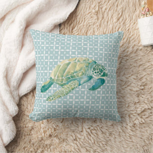 Cojín Decorativo Seafoam Green Water Sea Turch Beach House