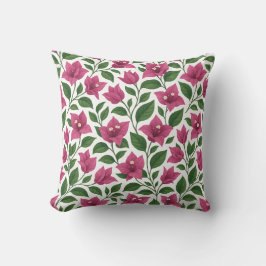 Cojín Decorativo Seamless Bougainvillea Floral Pattern