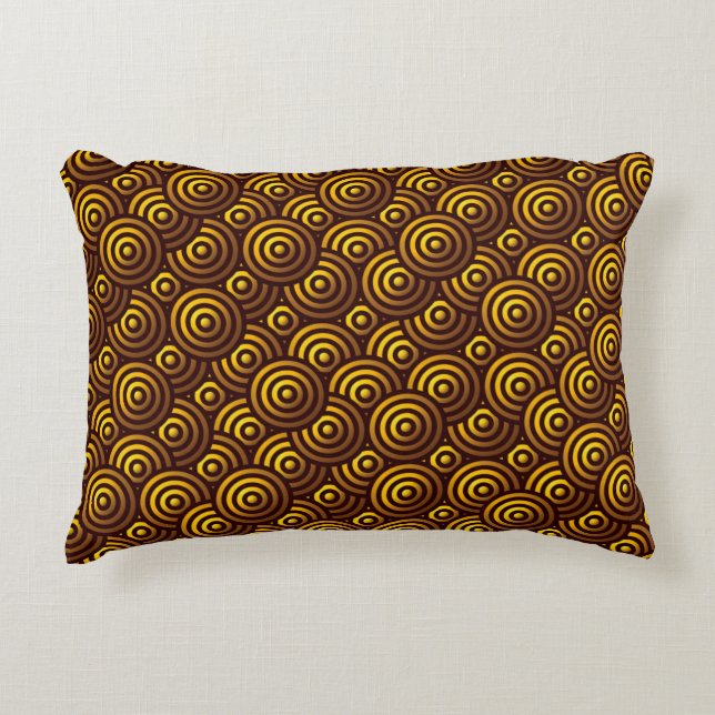 Cojín Decorativo Seamless Gold Pattern (Anverso)