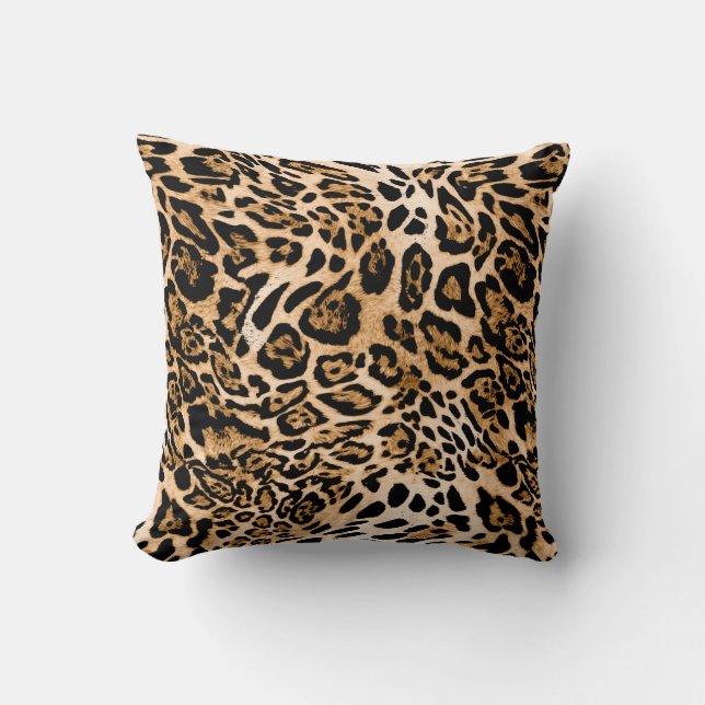 Cojín Decorativo Seamless leopard texture, animal skin (Anverso)