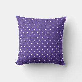 Cojín Decorativo Seamless  medium purple polka dot pattern