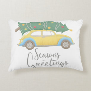 Cojín Decorativo Seasons Greetings Car & Tree