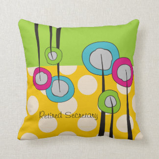 Cojín Decorativo Secretaria jubilada Pillow Whimsical Flowers