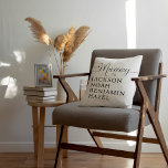 Cojín Decorativo Secuencia de comandos de momias: Niños personaliza<br><div class="desc">Toda mamá merece un poco de amor extra este Día de la Madre. ¡Nuestros niños personalizados lanzan almohada es la manera perfecta de mostrarle que es la mejor momia que hay! Con su diseño sobrio y elegante, le da un toque de encanto a cualquier habitación. Consigue la tuya ahora y...</div>