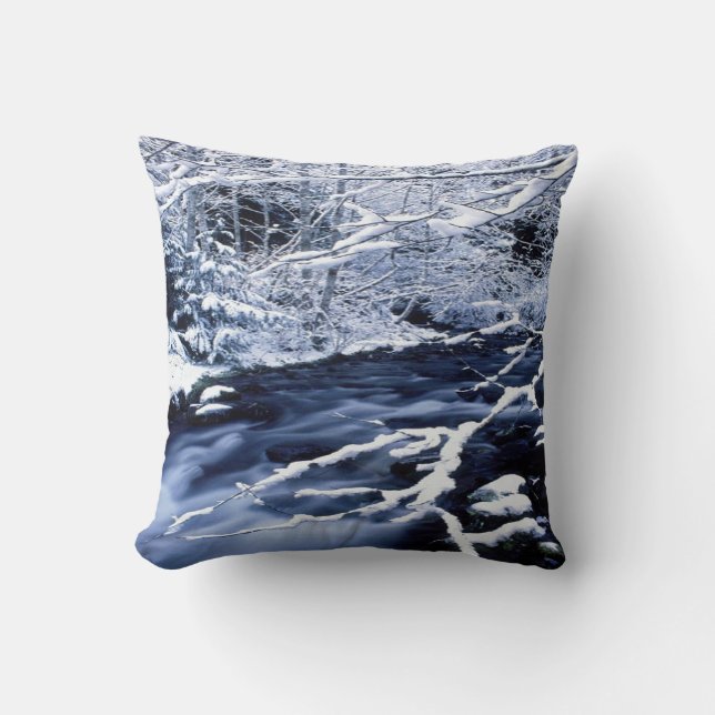 Cojín Decorativo Secuencia de nieve - (Anverso)