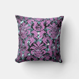 Cojín Decorativo Secuencia violeta violácea violácea Verde azulada 