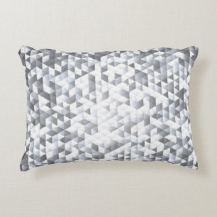 Cojín Decorativo Secuencias de plata: fondo de mosaico brillante