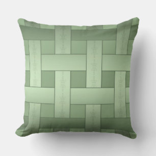 Cojín Decorativo Seda verde sin costuras forrada patrón rayado mode