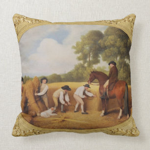 Cojín Decorativo Segadores de George Stubbs el  , 1795 (esmalte en