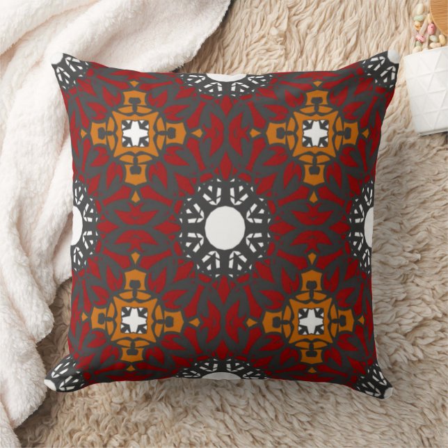 Cojín Decorativo Segundo arte caleidoscopio del volumen cuatro (Manta)