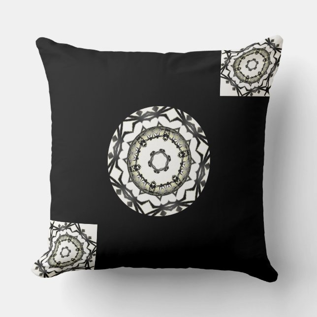 Cojín Decorativo Segundo arte caleidoscopio del volumen uno (Anverso)