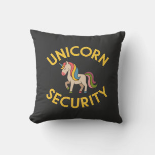 Cojín Decorativo Seguridad de Unicornio: Mantener la seguridad mági