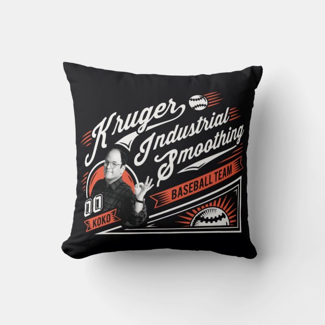 Cojín Decorativo Seinfeld | Kruger Industrial Baseball (Anverso)