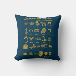 Cojín Decorativo Seinfeld   La ABC de Seinfeld Infographic