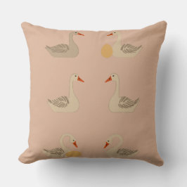 Cojín Decorativo Seis Geese A-Laying Retro Cut-Out 1