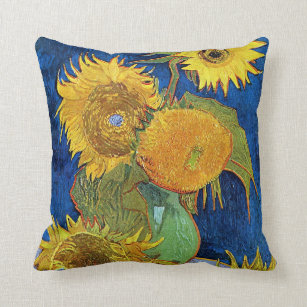 Cojín Decorativo Seis girasoles, Van Gogh