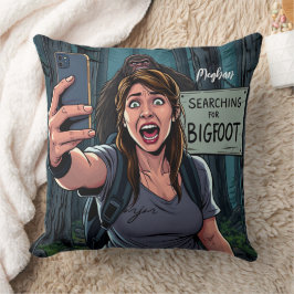 Cojín Decorativo Selfie Bigfoot Sasquatch