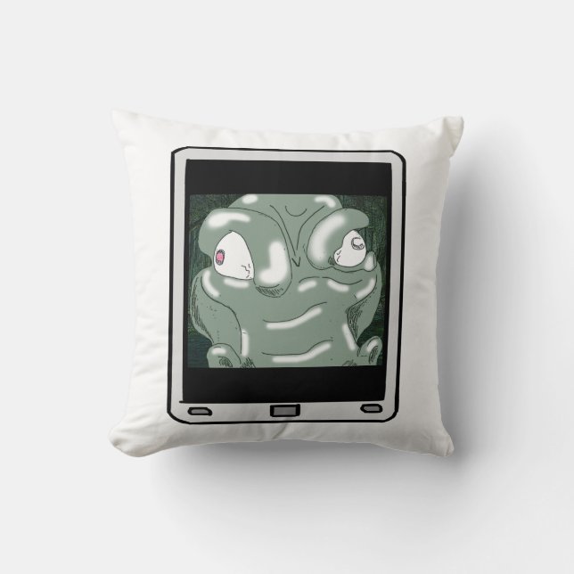 Cojín Decorativo Selfie de ligador Fuzzy Express® (Anverso)