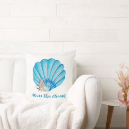 Cojín Decorativo Sello de color azul , presupuesto Inspirador