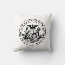 Cojín Decorativo Sello de la ciudad de San Francisco (California, E