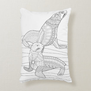 Cojín Decorativo Sello Pilar de coloración para adultos