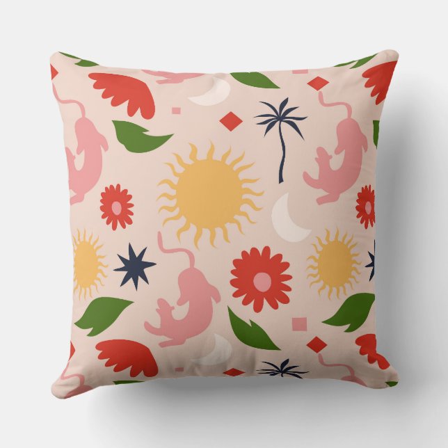 Cojín Decorativo Selva celeste (Reverso )