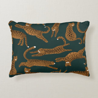Cojín Decorativo Selva leopardo: Vintage de impresión animal.