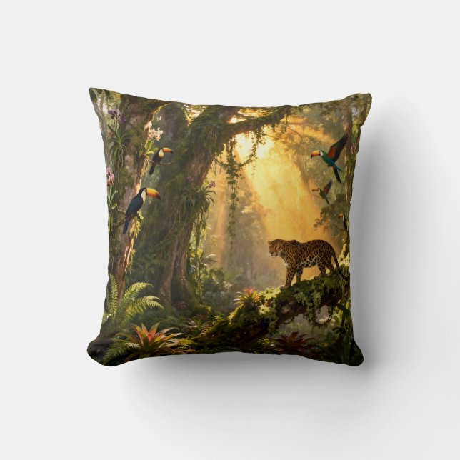 Cojín Decorativo Selva Tropical (Anverso)