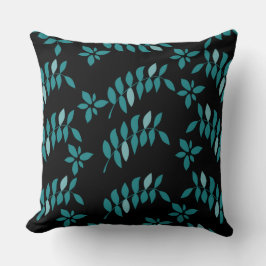 Cojín Decorativo Selva tropical de agua y negro
