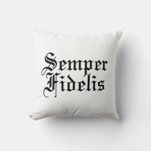 Cojín Decorativo Semper Fidelis - Frase latina