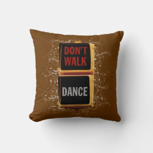 Cojín Decorativo Señal de tráfico de baile