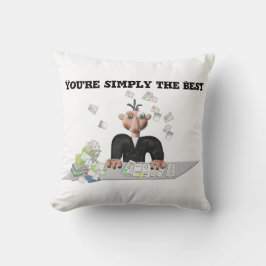 Cojín Decorativo Sencillamente eres el mejor texto personalizado