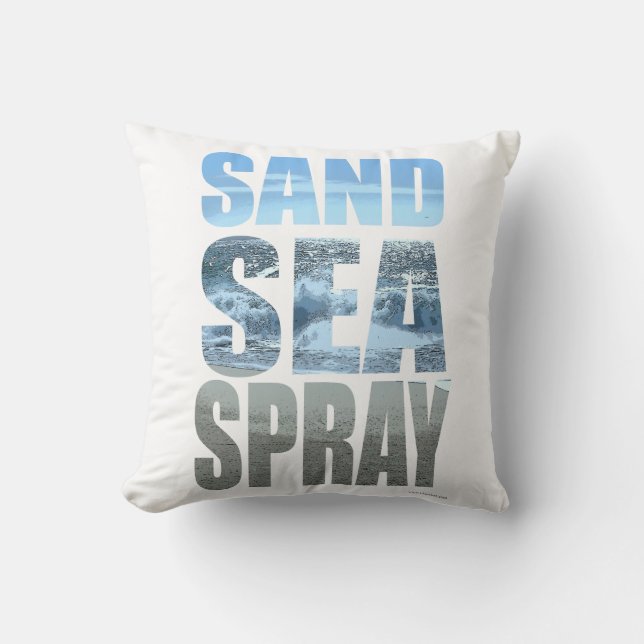 Cojín Decorativo Sencillamente Sand Sea Spray Classic Beach Life Sl (Anverso)
