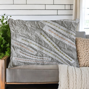 Cojín Decorativo Sencillas rayas de flores silvestres color beige m