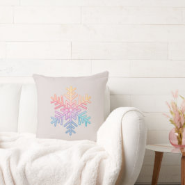 Cojín Decorativo Sencillo copo de nieve