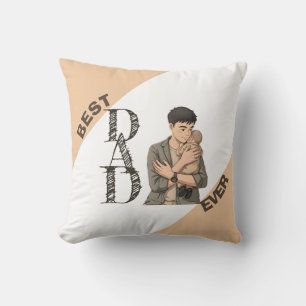 Cojín Decorativo Sencillo Primer Día del Padre Estilo Anime